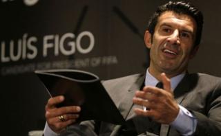 FIFA: Luis Figo mostró su apoyo a la candidatura de Infantino