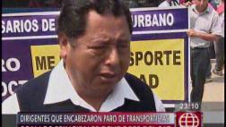 Paro de transporte: organizadores deben S/. 18 mlls. en multas