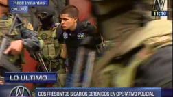 Callao: capturan a dos presuntos sicarios con armas de guerra