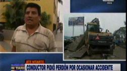 Carretera Central: chofer de camión tiene 42 papeletas