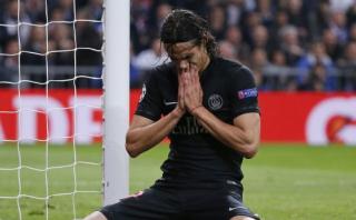 Cavani falló solo frente al arco el empate ante Real Madrid
