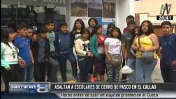 Iban de promoción a Cusco, pararon en Callao y les robaron todo
