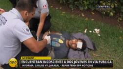 Dos sujetos fueron encontrados inconscientes en La Molina