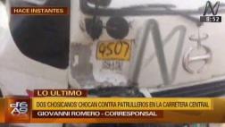 Dos 'chosicanos' protagonizaron dos choques en solo 3 minutos