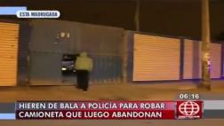 Policía fue baleado por tratar de evitar robo de camioneta
