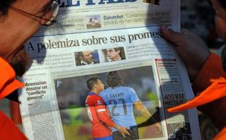 Gonzalo Jara se molestó porque le recordaron caso con Cavani