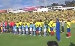 Ecuador: el espectacular marco durante el himno contra Uruguay