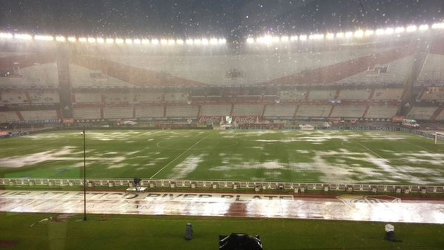 Argentina vs. Brasil: así lucía el Monumental por lluvia
