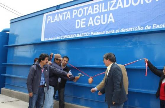 Espinar recibió dos modernas plantas para potabilizar agua