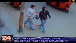 Asalto a periodistas de TV Perú: cámaras grabaron a hampones