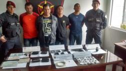 VES: caen 4 extorsionadores con granada de guerra