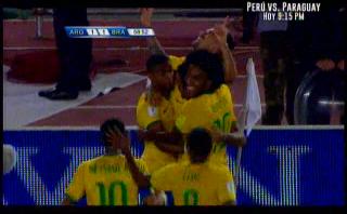Brasil: Lucas Lima de volea marcó este gol a Argentina