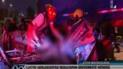SMP: un muerto y 4 menores heridos dejó accidente de tránsito