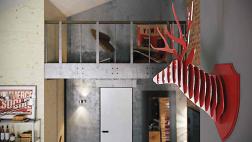 Ten una decoración con espíritu animal usando taxidermia falsa