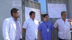 Chimbote: médicos legistas hicieron plantón en paro de 24 horas