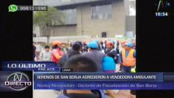 ¿Agresión de fiscalizadores? Denuncian nuevo caso en San Borja
