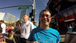 Grabó todo su viaje a Las Vegas... pero en modo selfie