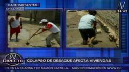 Lambayeque: aguas servidas inundaron viviendas de pueblo joven