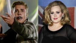 Bieber destronó a Adele en listas británicas de sencillos