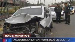 Independencia: auto se estrelló con patrullero y dejó un muerto