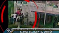 Cámaras captaron facilidades que tuvo reo para huir de hospital