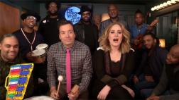 Adele y Jimmy Fallon cantan "Hello" como una orquesta infantil