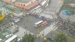 Protesta de trabajadores del Poder Judicial bloqueó Av. Abancay
