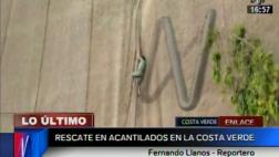Costa Verde: rescatan a joven de geomallas en Magdalena