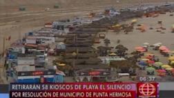 Playa El Silencio se quedará sin quioscos por orden municipal