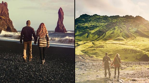 Esta pareja cambió una boda por un viaje a Islandia