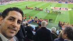 Juan Diego Flórez en estadio como invitado especial del Barza