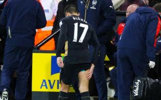 Alexis Sánchez fue arriesgado por Wenger y se teme seria lesión