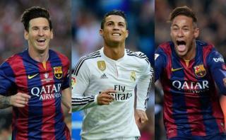 Balón de Oro: Messi, Cristiano y Neymar son los finalistas