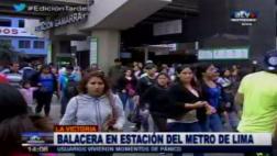 Metro de Lima: balacera en estación Gamarra causó pánico