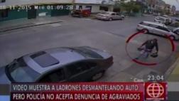 Cámara grabó robo de autopartes pero PNP no acepta denuncia