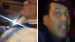 Conductor que se llevó a policía en capó denunció al agente