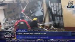 Huancavelica: explosión en ferretería dejó seis heridos
