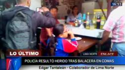 Comas: hieren de bala a policía al intentar robarle su arma