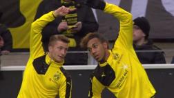Marco Reus y Aubameyang imitaron la 'fusión' de Dragon Ball Z