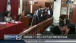 Villa El Salvador: condenado a 11 años por robar un celular