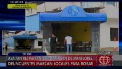 SJM: así "marcan" delincuentes los negocios que van a robar