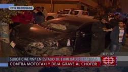 VMT: policía ebrio provocó accidente y dejó un herido grave