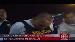 SMP: caen asaltantes de bancos que operaban en Lima Norte