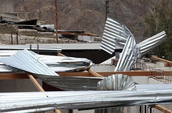 Huancavelica: 20 casas quedaron sin techo por fuertes vientos