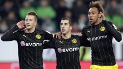 Borussia Dortmund ganó 2-1 a Wolfsburgo y se acerca al Bayern