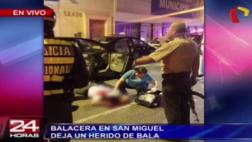 San Miguel: a balazos la policía frustró asalto en Av. La Paz