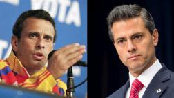 Capriles critica posición de Peña Nieto ante Venezuela