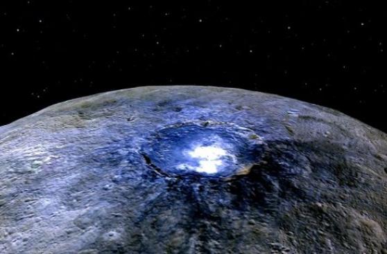 Detectan la formación de nubes en un cráter del planeta Ceres