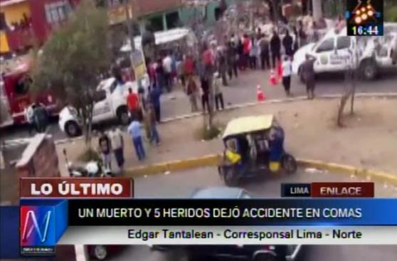 Choque y vuelco de camión recolector de basura dejó un muerto