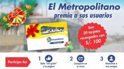 Metropolitano sorteará en Facebook tarjetas de S/.100